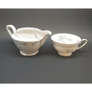 Franconia Krautheim Laurel Oak Creamer Pitcher and Cup 60